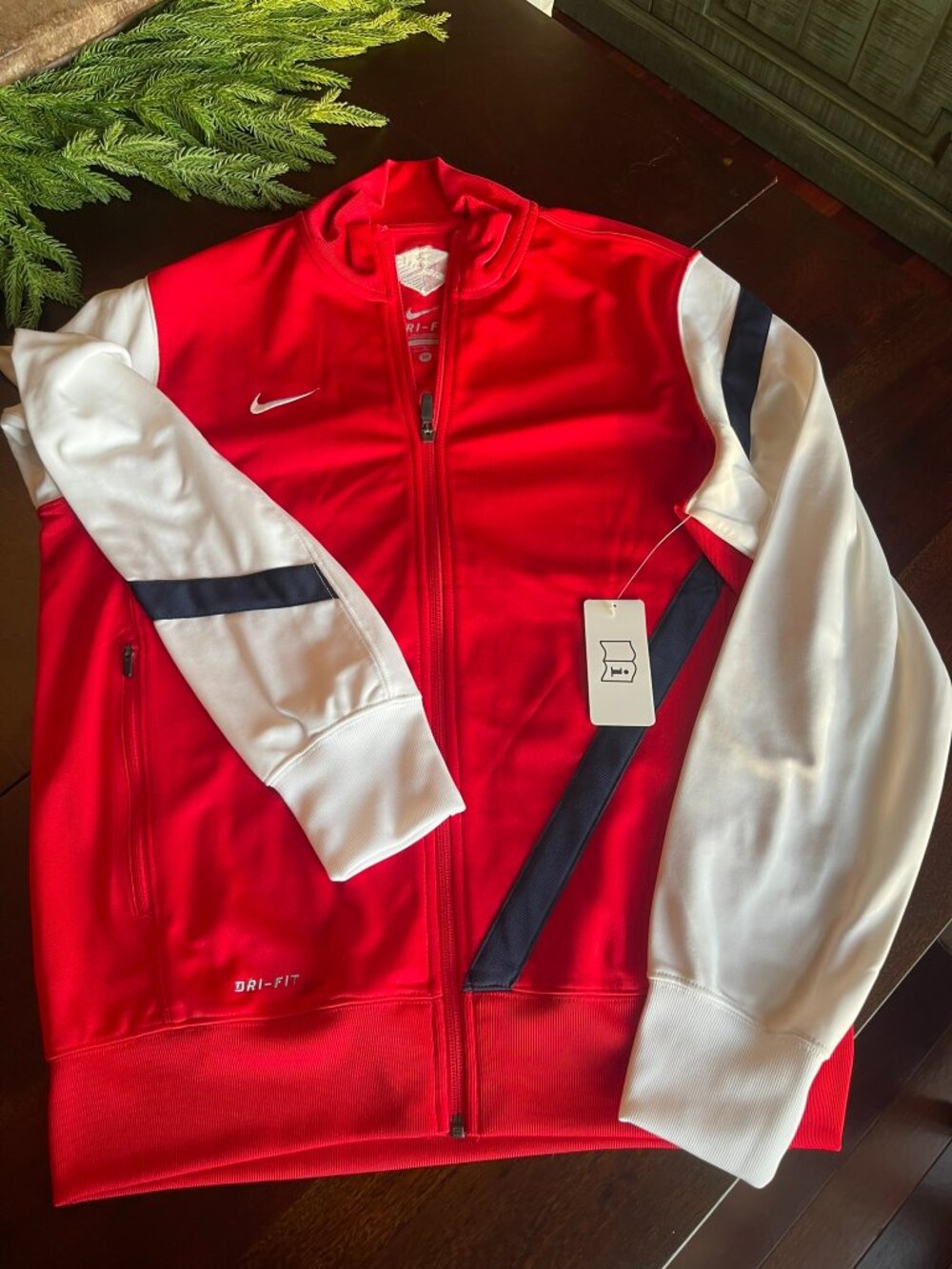 Vintage Nike Dri-Fit Full-Zip Track Jacket Size M
